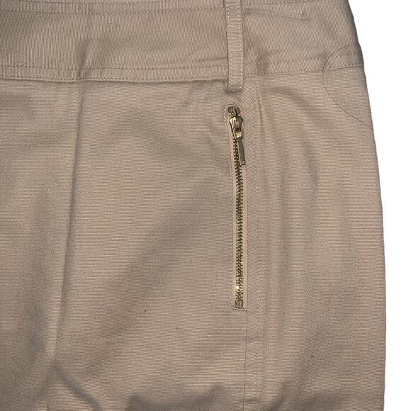 ANNE KLEIN stretch tan zipper skirt 4P - Picture 3 of 8